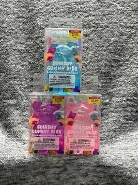 NIB-Gummy bear squishy Hobby Lobby maltose squishy COMPLETE SET OF 3